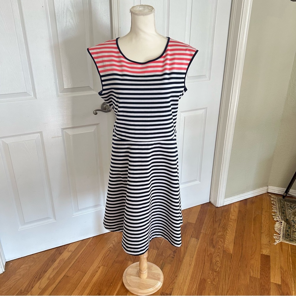 Draper James Striped Ponte A Line Dress in Women’s Size XL NWOT - Picture 2 of 9